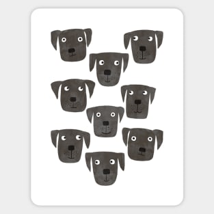 Black Labrador Retriever Sticker